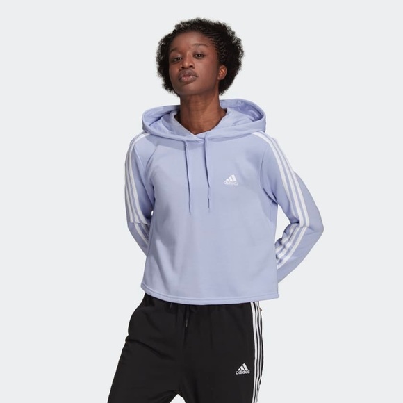 Adidas Purple cropped hoodie - Picture 5 of 5